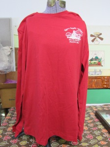 Front of Red Mansfield T-shirt